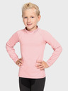 Kilpi Светлорозова термотениска за момичета със стояща яка KILPI WILLIE