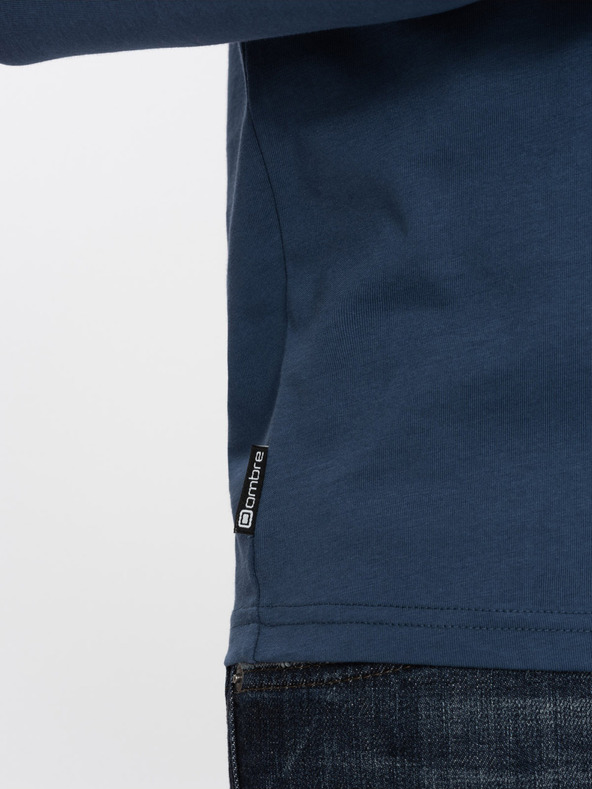 Ombre Clothing Тъмно синя мъжка тениска Ombre Clothing