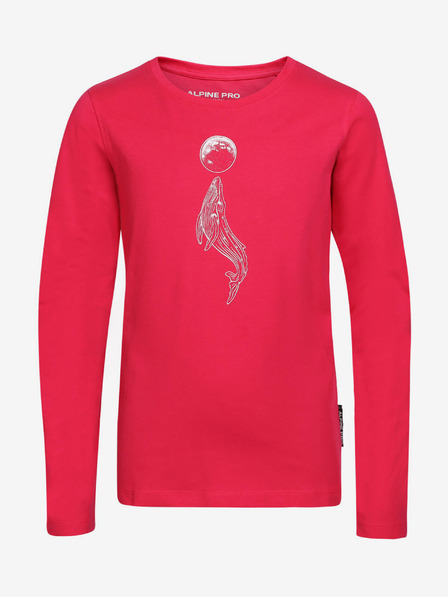ALPINE PRO Тъмнорозова тениска за момичета ALPINE PRO Olero