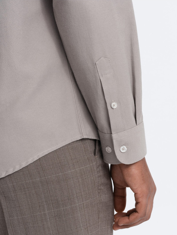 Ombre Clothing Мъжка сива риза Ombre Clothing