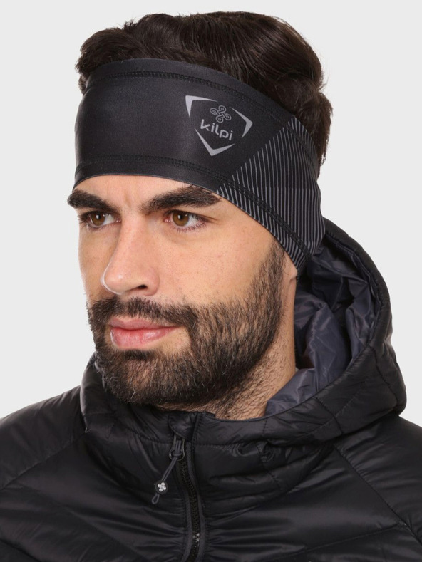 Kilpi Черна спортна лента за глава Kilpi Brillians-U