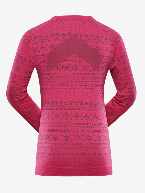 ALPINE PRO Тъмнорозова функционална тениска за момичета ALPINE PRO Amboso