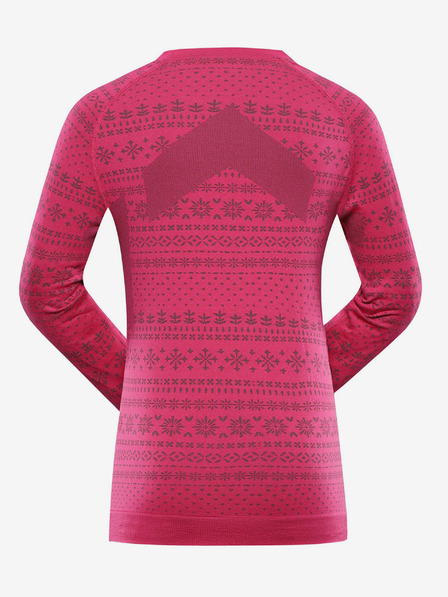 ALPINE PRO Тъмнорозова функционална тениска за момичета ALPINE PRO Amboso