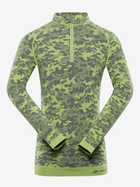 ALPINE PRO Зелена функционална тениска за момчета ALPINE PRO Seamo