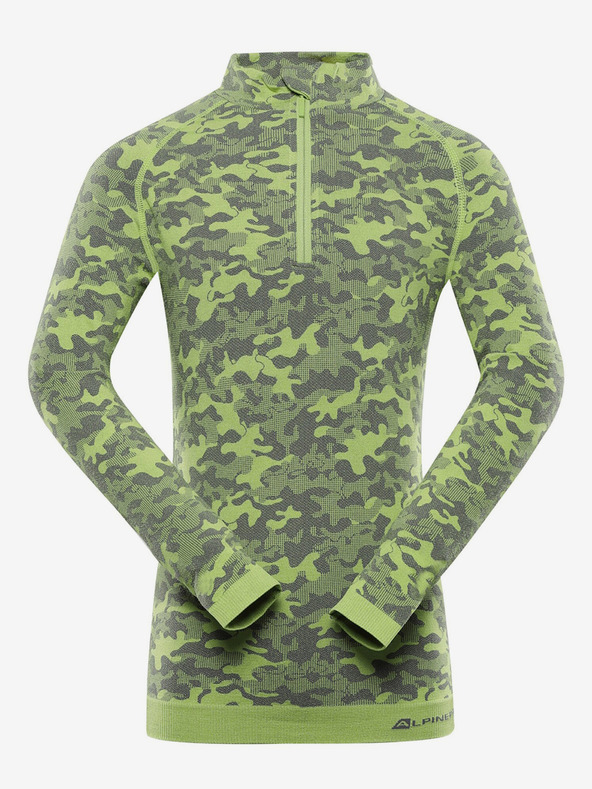 ALPINE PRO Зелена функционална тениска за момчета ALPINE PRO Seamo