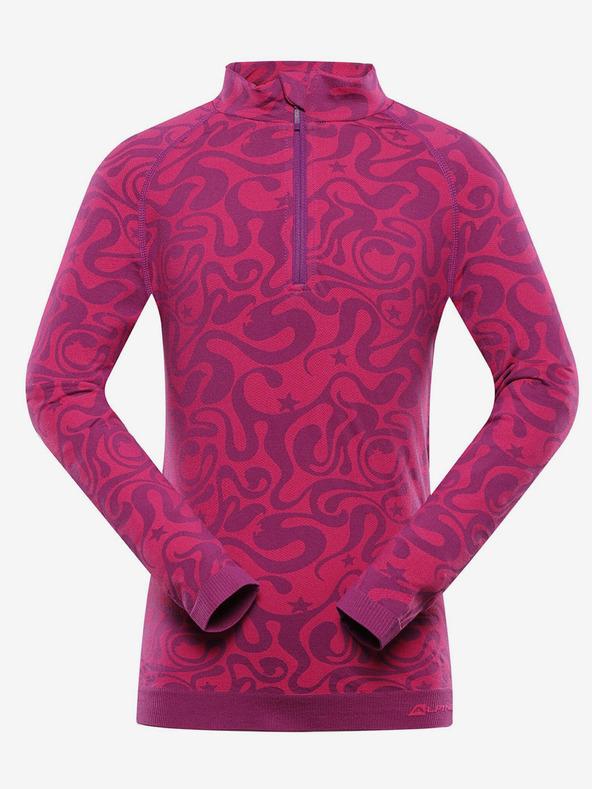 ALPINE PRO Тъмнорозова функционална тениска за момичета ALPINE PRO Seamo