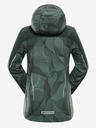 ALPINE PRO Тъмнозелено детско софтшел яке ALPINE PRO Hooro