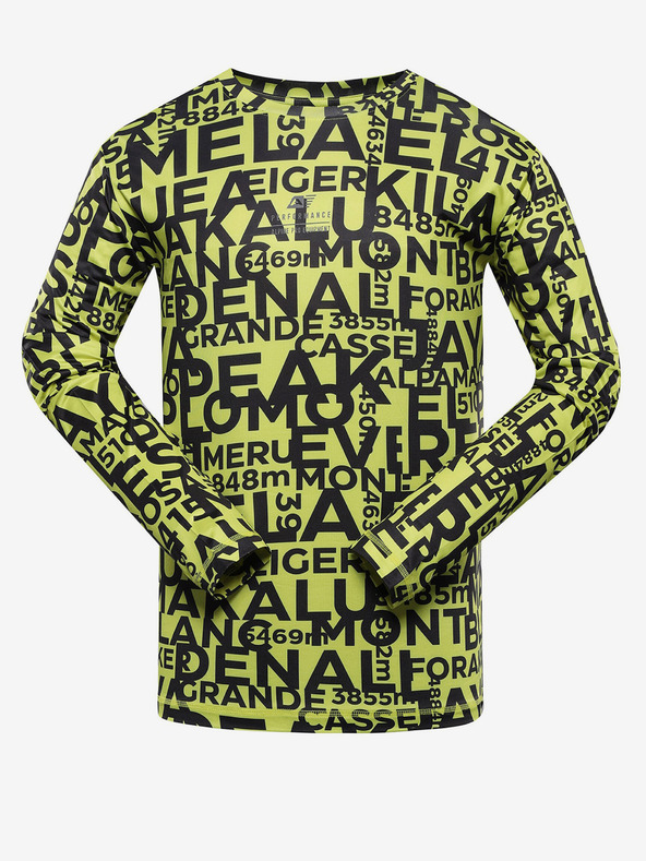 ALPINE PRO Светлозелена мъжка функционална тениска ALPINE PRO Lous