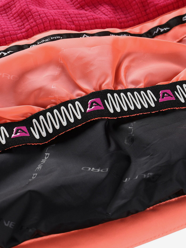 ALPINE PRO Оранжево и розово ски яке за момичета с мембрана PTX ALPINE PRO Reamo