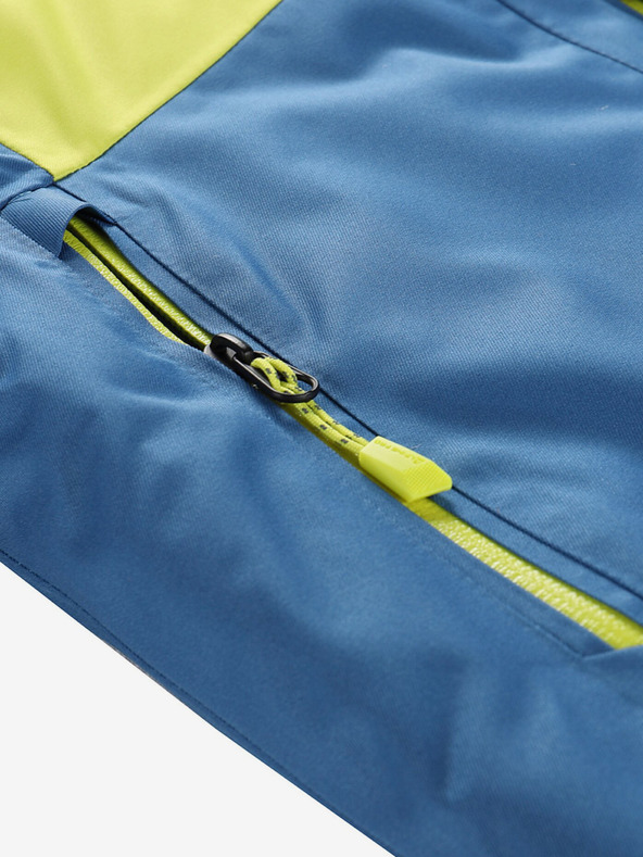 ALPINE PRO Синьо-зелено детско ски яке с мембрана PTX ALPINE PRO Reamo