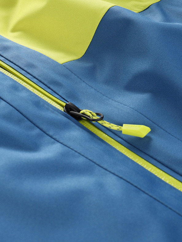 ALPINE PRO Синьо-зелено детско ски яке с мембрана PTX ALPINE PRO Reamo