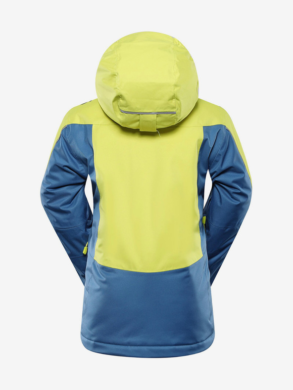 ALPINE PRO Синьо-зелено детско ски яке с мембрана PTX ALPINE PRO Reamo