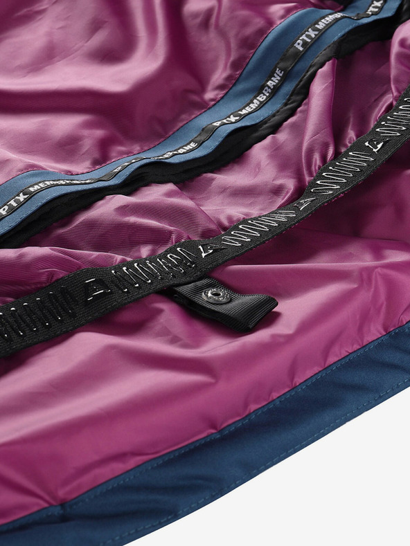 ALPINE PRO Синьо и бяло дамско ски яке с мембрана PTX ALPINE PRO Feedra