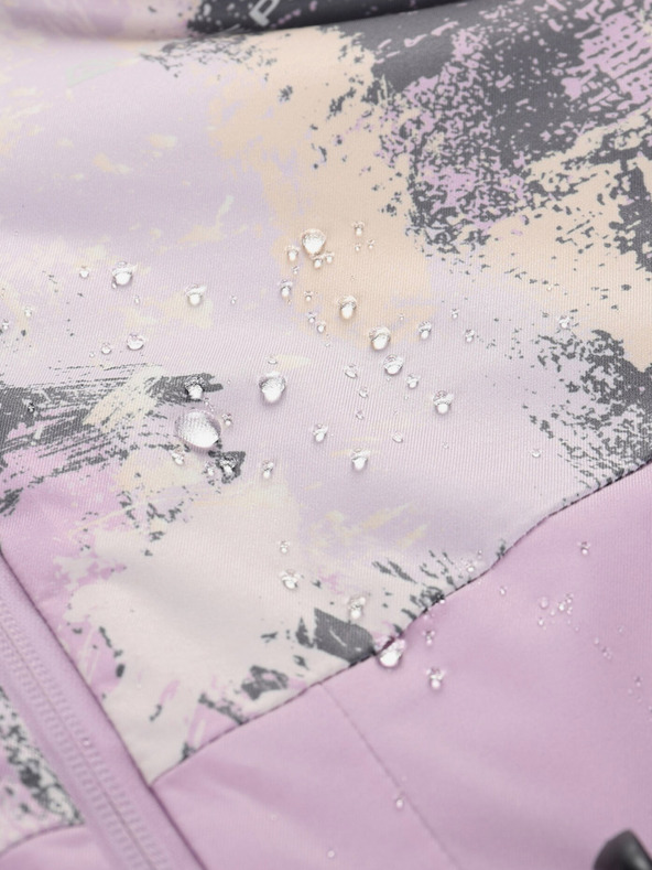 ALPINE PRO Сиво и лилаво дамско ски яке с мембрана PTX ALPINE PRO Uzera