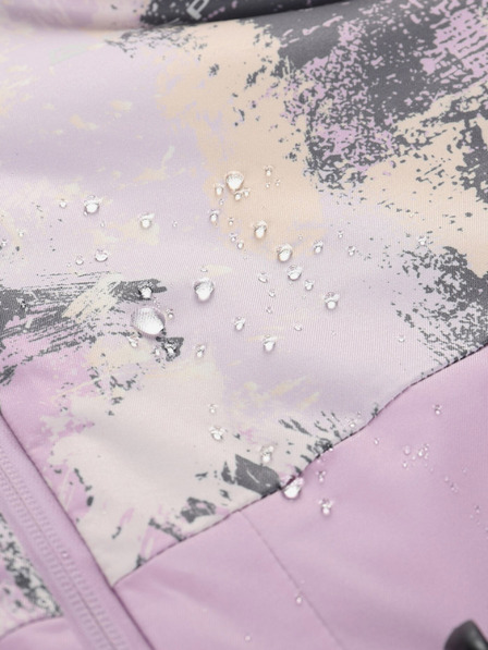 ALPINE PRO Сиво и лилаво дамско ски яке с мембрана PTX ALPINE PRO Uzera