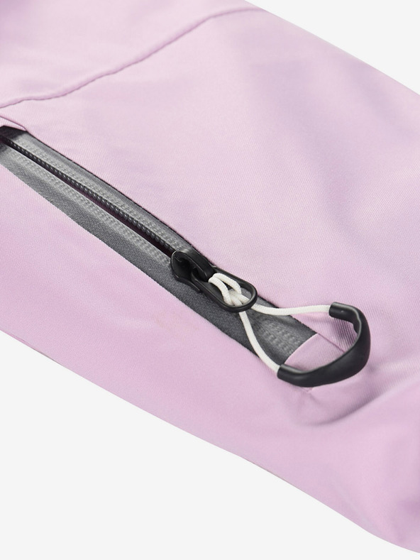 ALPINE PRO Сиво и лилаво дамско ски яке с мембрана PTX ALPINE PRO Uzera