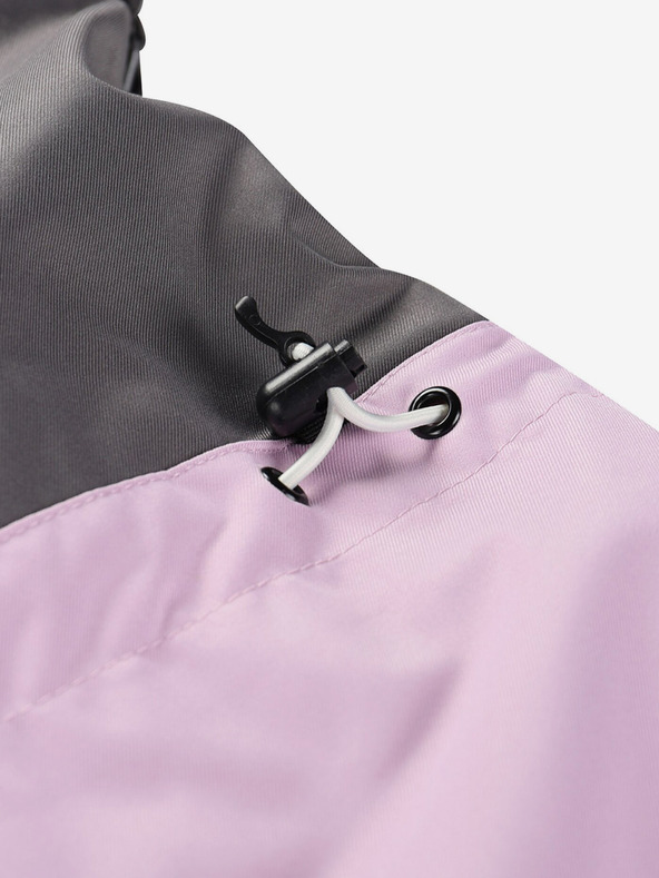 ALPINE PRO Сиво и лилаво дамско ски яке с мембрана PTX ALPINE PRO Uzera