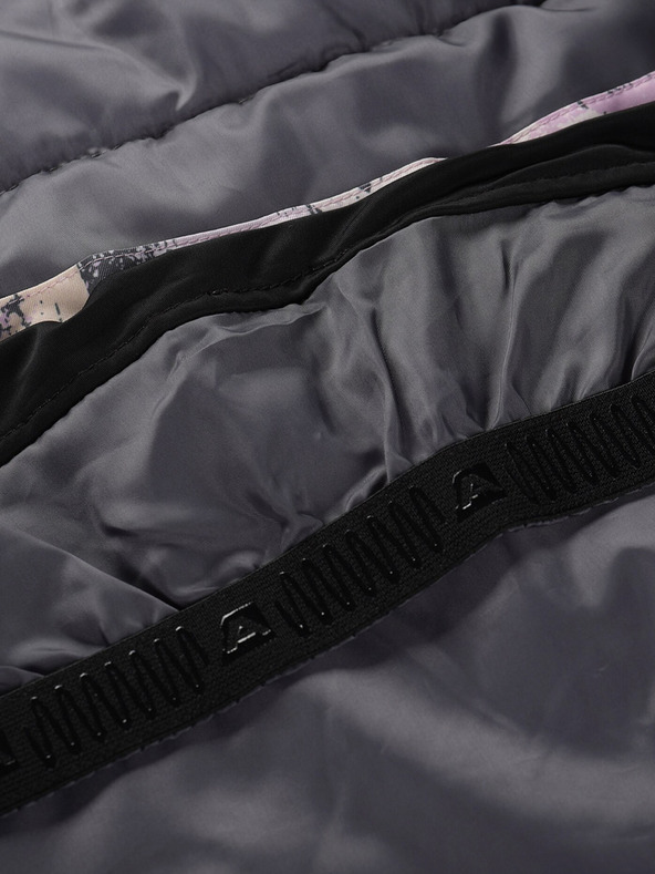 ALPINE PRO Сиво и лилаво дамско ски яке с мембрана PTX ALPINE PRO Uzera