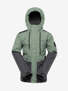 ALPINE PRO Зелено детско ски яке с мембрана PTX ALPINE PRO Zaribo