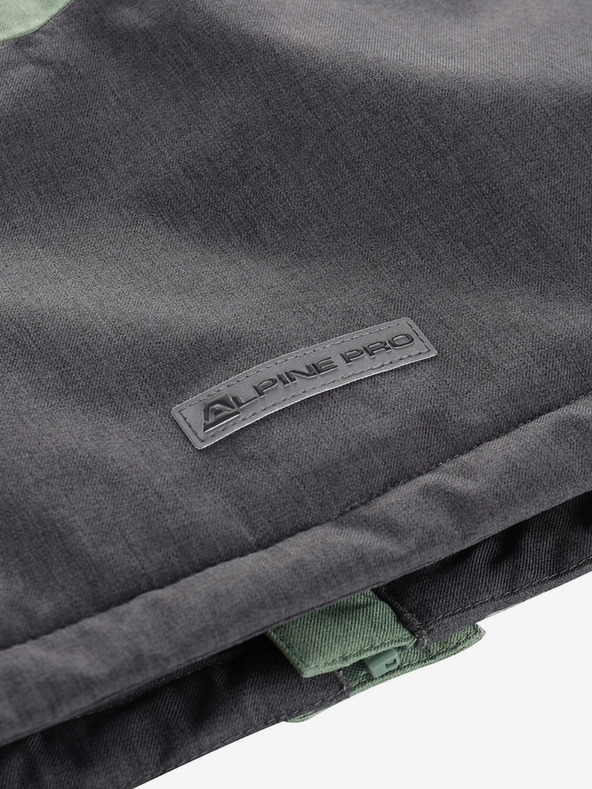 ALPINE PRO Зелено детско ски яке с мембрана PTX ALPINE PRO Zaribo