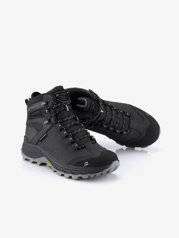 ALPINE PRO Черни мъжки обувки за открито с мембрана PTX ALPINE PRO Kneiffe