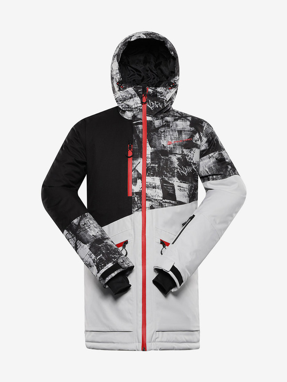 ALPINE PRO Сиво мъжко ски яке ALPINE PRO Uzer