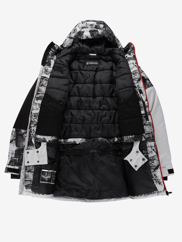 ALPINE PRO Сиво мъжко ски яке ALPINE PRO Uzer