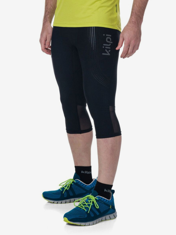 Kilpi Черен мъжки 3/4 клин за бягане Kilpi TERRY-M