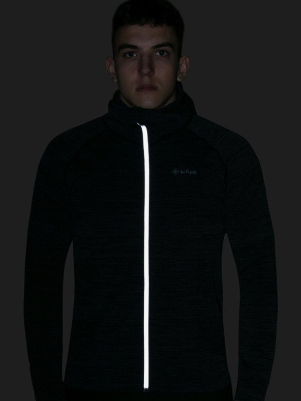 Kilpi Тъмно сив мъжки суитшърт Kilpi HADSON-U с ребра