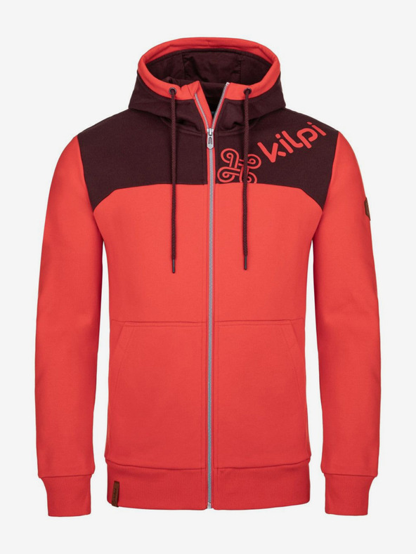 Kilpi Червен мъжки суитшърт s качулка Kilpi Era-M