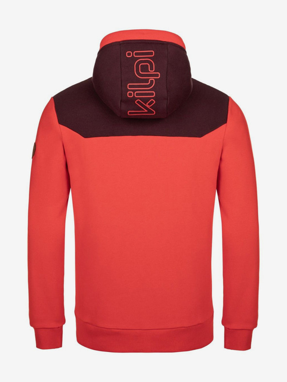 Kilpi Червен мъжки суитшърт s качулка Kilpi Era-M