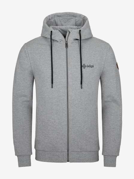Kilpi Светлосиво мъжко спортно яке с качулка Kilpi Leines-M