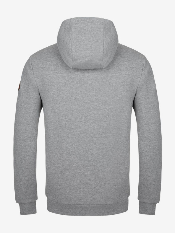 Kilpi Светлосиво мъжко спортно яке с качулка Kilpi Leines-M