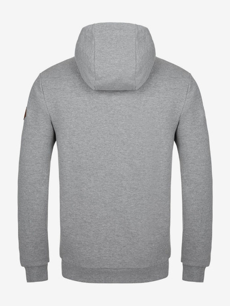 Kilpi Светлосиво мъжко спортно яке с качулка Kilpi Leines-M