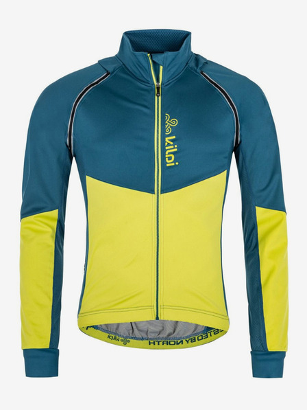 Kilpi Жълто-синьо мъжко спортно софтшел яке Kilpi Zain-M