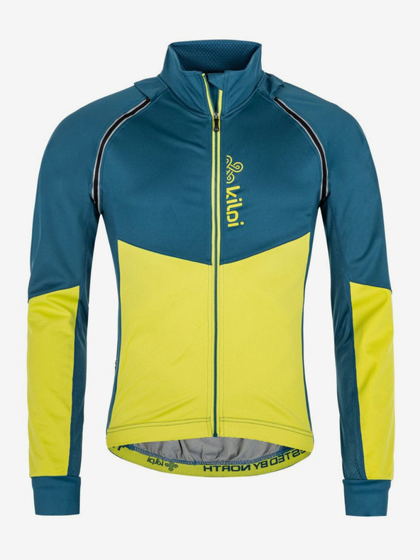 Kilpi Жълто-синьо мъжко спортно софтшел яке Kilpi Zain-M