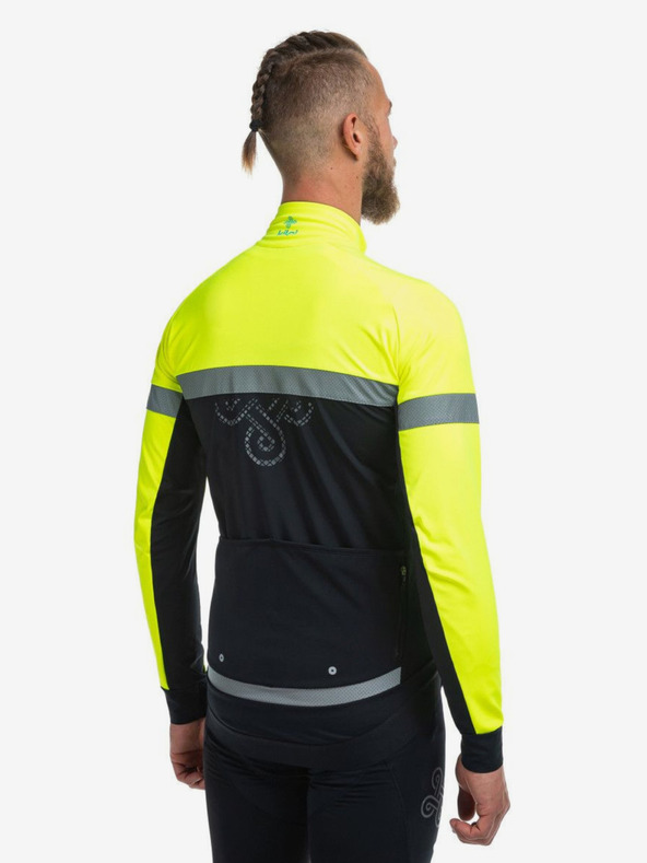 Kilpi Черно-жълто мъжко софтшел яке Kilpi Nereto-M