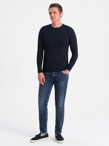 Ombre Clothing Тъмно син мъжки пуловер Ombre Clothing