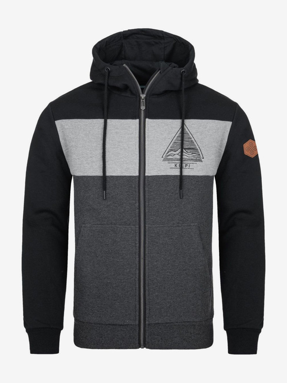 Kilpi Мъжки памучен суитчър Kilpi LYNGE-M тъмно сив