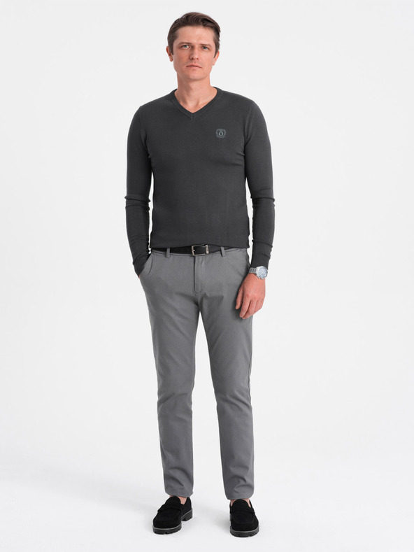 Ombre Clothing Dark Grey Мъжки пуловер Ombre Clothing