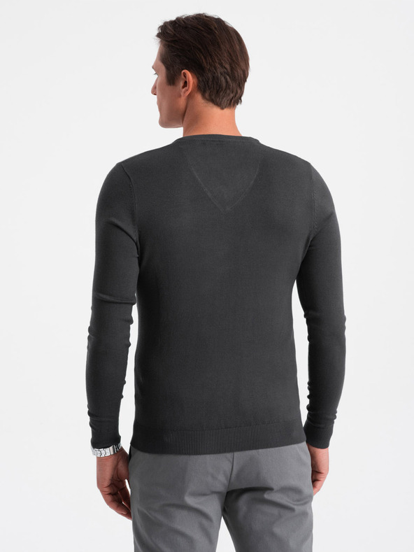 Ombre Clothing Dark Grey Мъжки пуловер Ombre Clothing