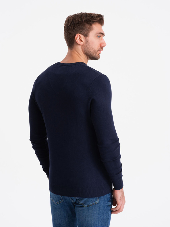 Ombre Clothing Тъмно син мъжки пуловер Ombre Clothing