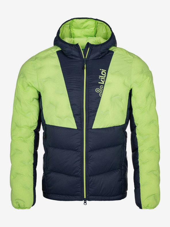 Kilpi Черно-зелено мъжко яке Kilpi Tevery-M с изолация