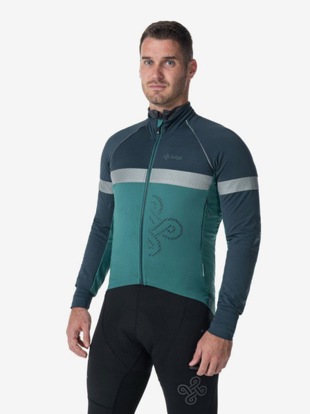 Kilpi Синьо и бензиново мъжко софтшел яке за велосипед Kilpi Nereto-M