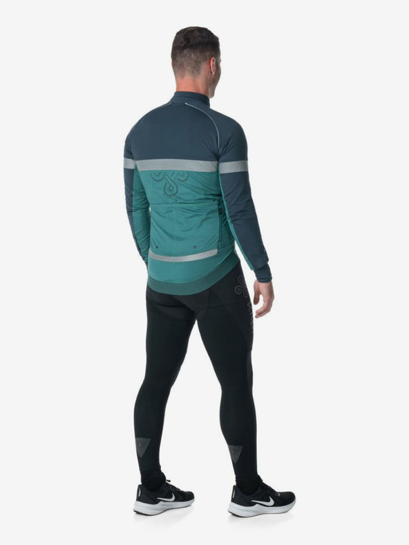 Kilpi Синьо и бензиново мъжко софтшел яке за велосипед Kilpi Nereto-M