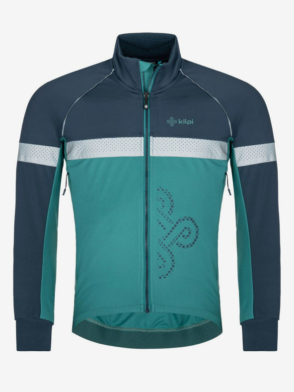 Kilpi Синьо и бензиново мъжко софтшел яке за велосипед Kilpi Nereto-M