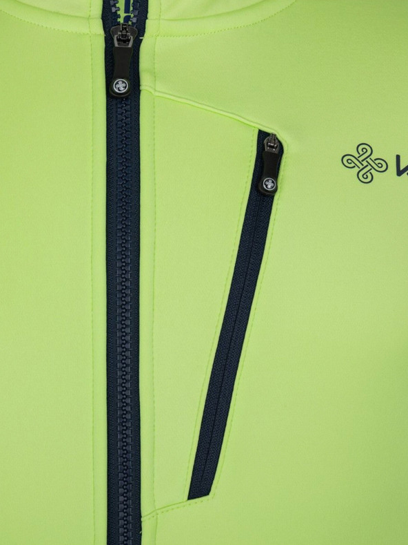 Kilpi Неоново зелено мъжко колоездачно софтшел яке Kilpi Velover-M