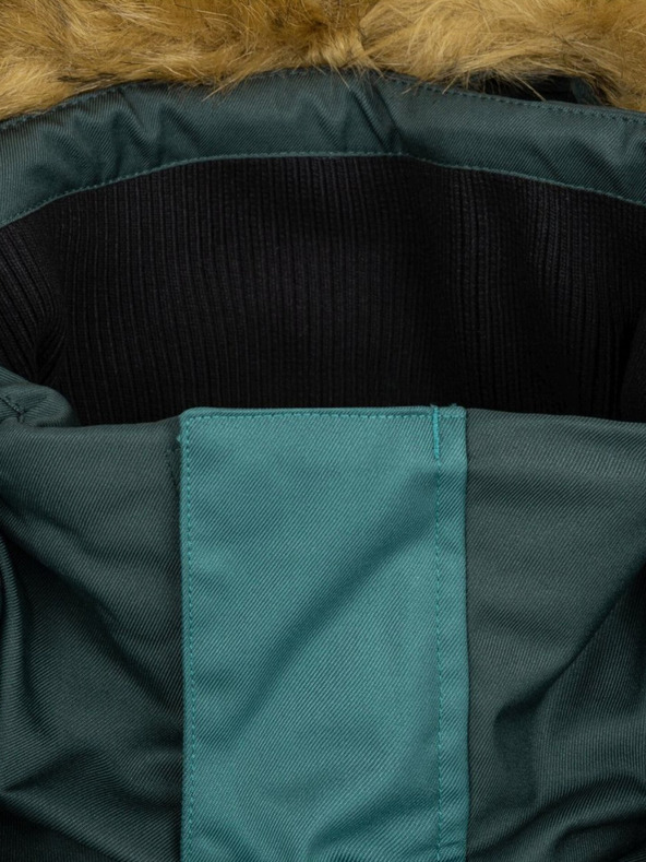 Kilpi Черно мъжко зимно яке с изкуствена кожа Kilpi ALPHA