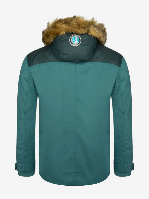 Kilpi Петролно мъжко зимно яке с изкуствена кожа Kilpi ALPHA