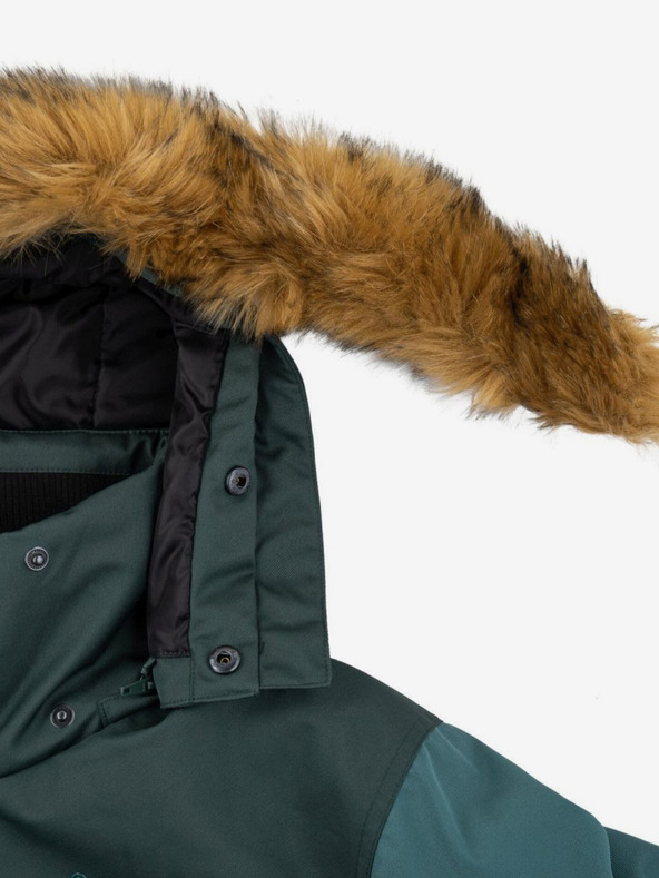 Kilpi Петролно мъжко зимно яке с изкуствена кожа Kilpi ALPHA